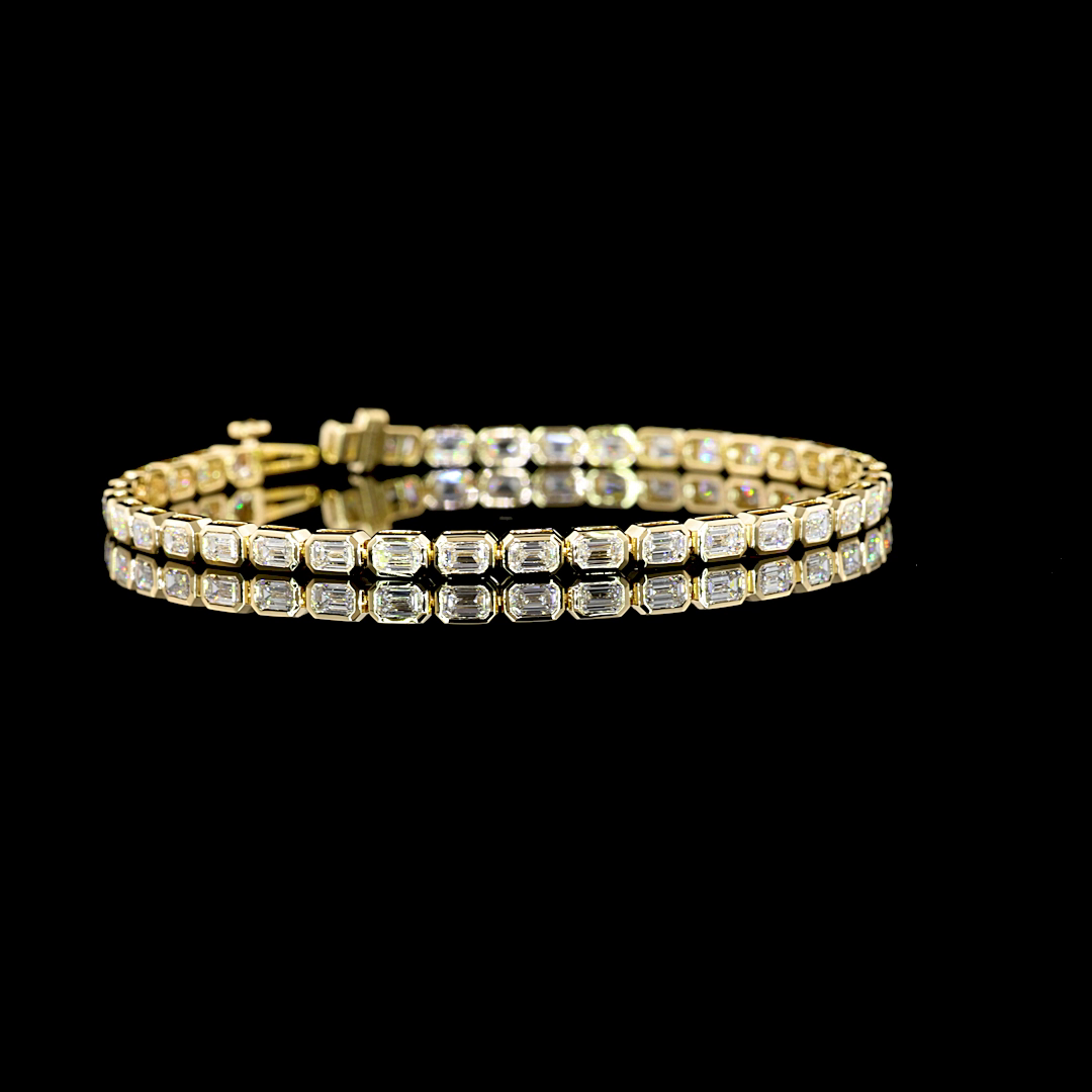 14K YELLOW GOLDTennis Necklace