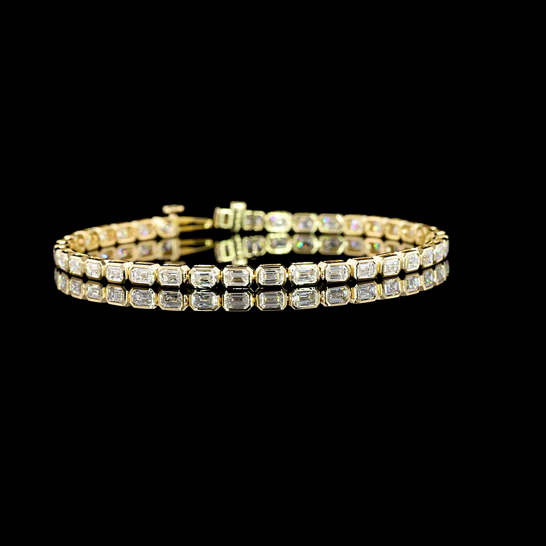 14K YELLOW GOLDTennis Necklace