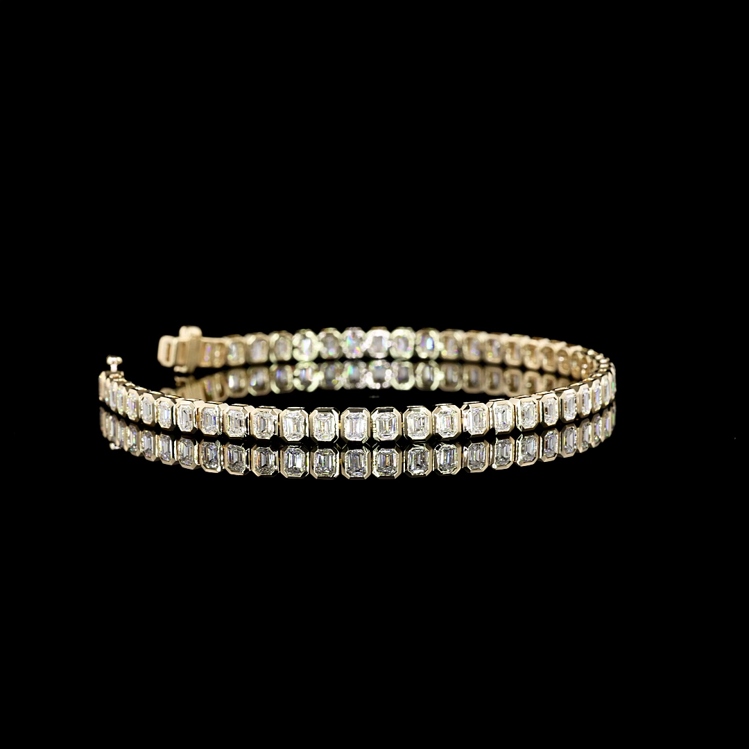 14K YELLOW GOLDTennis Necklace