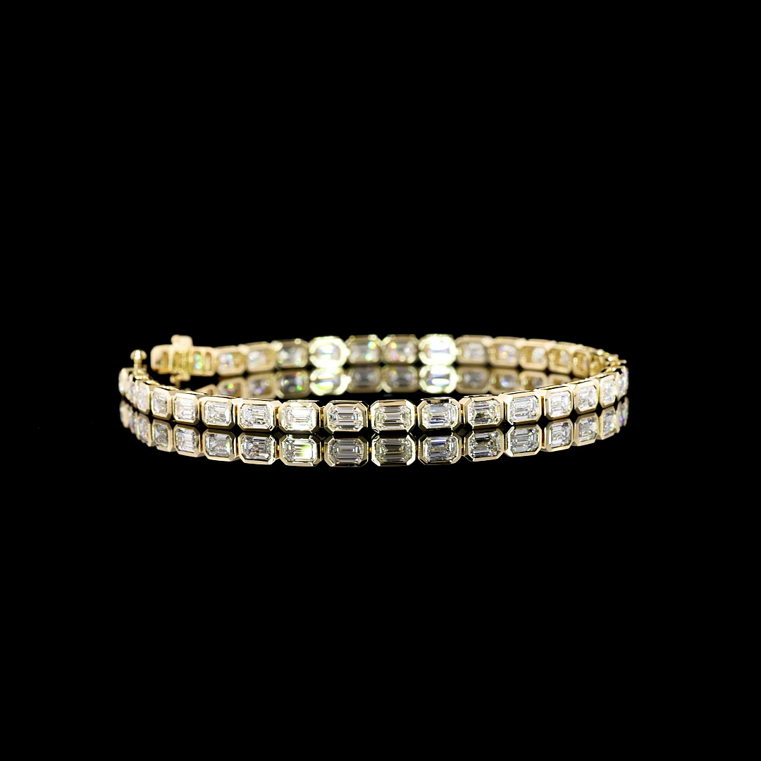 14K YELLOW GOLDTennis Necklace