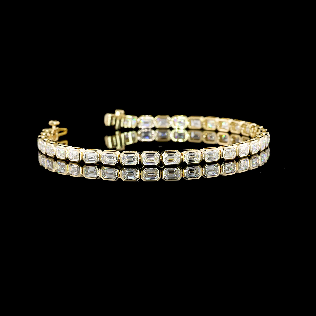 14K YELLOW GOLDTennis Necklace