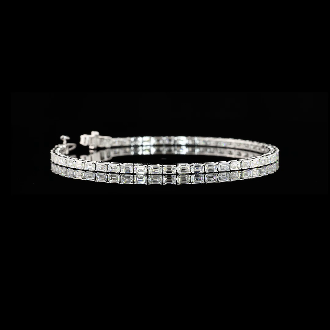 14K WHITE GOLDTennis Necklace