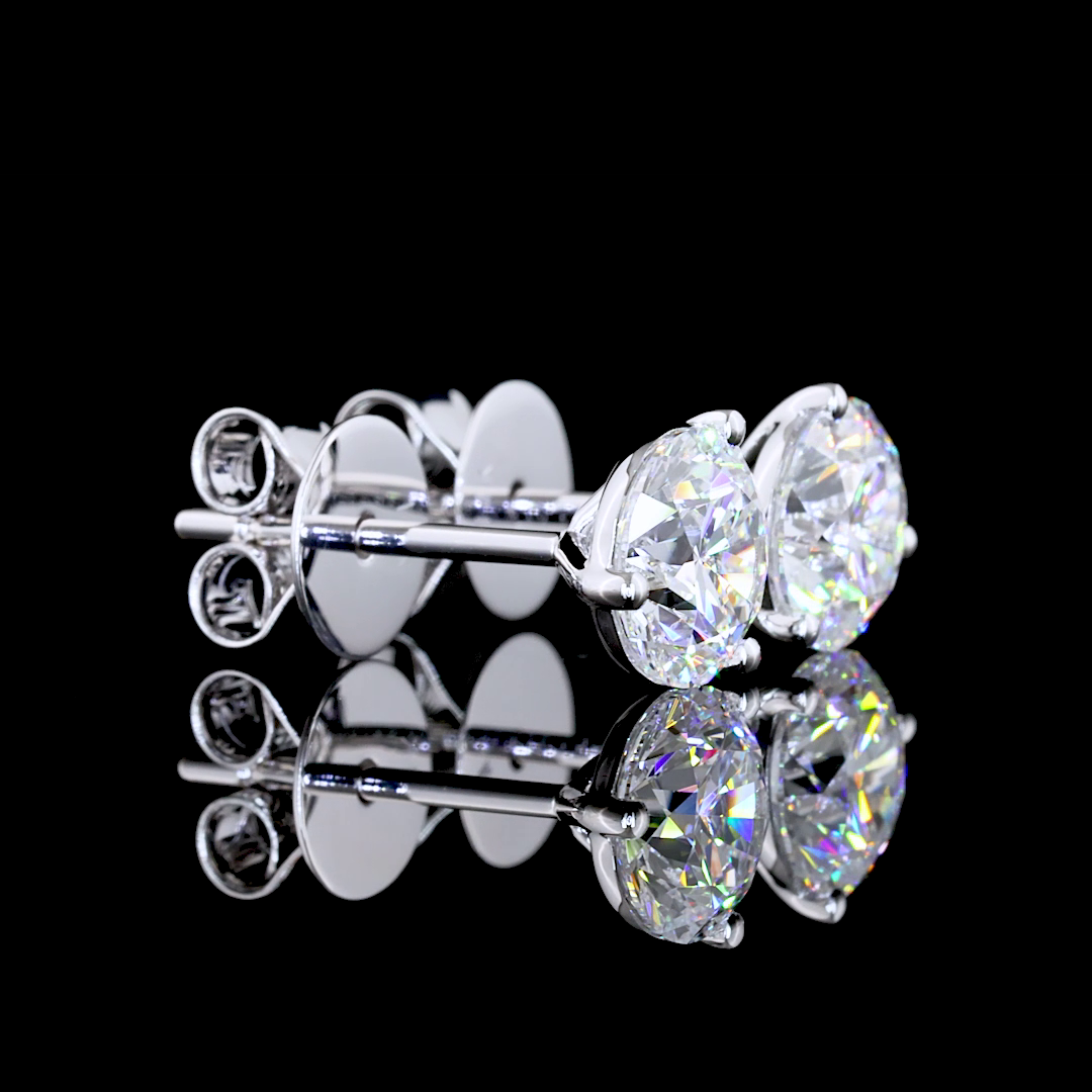 14K WHITE GOLDMartini Earrings