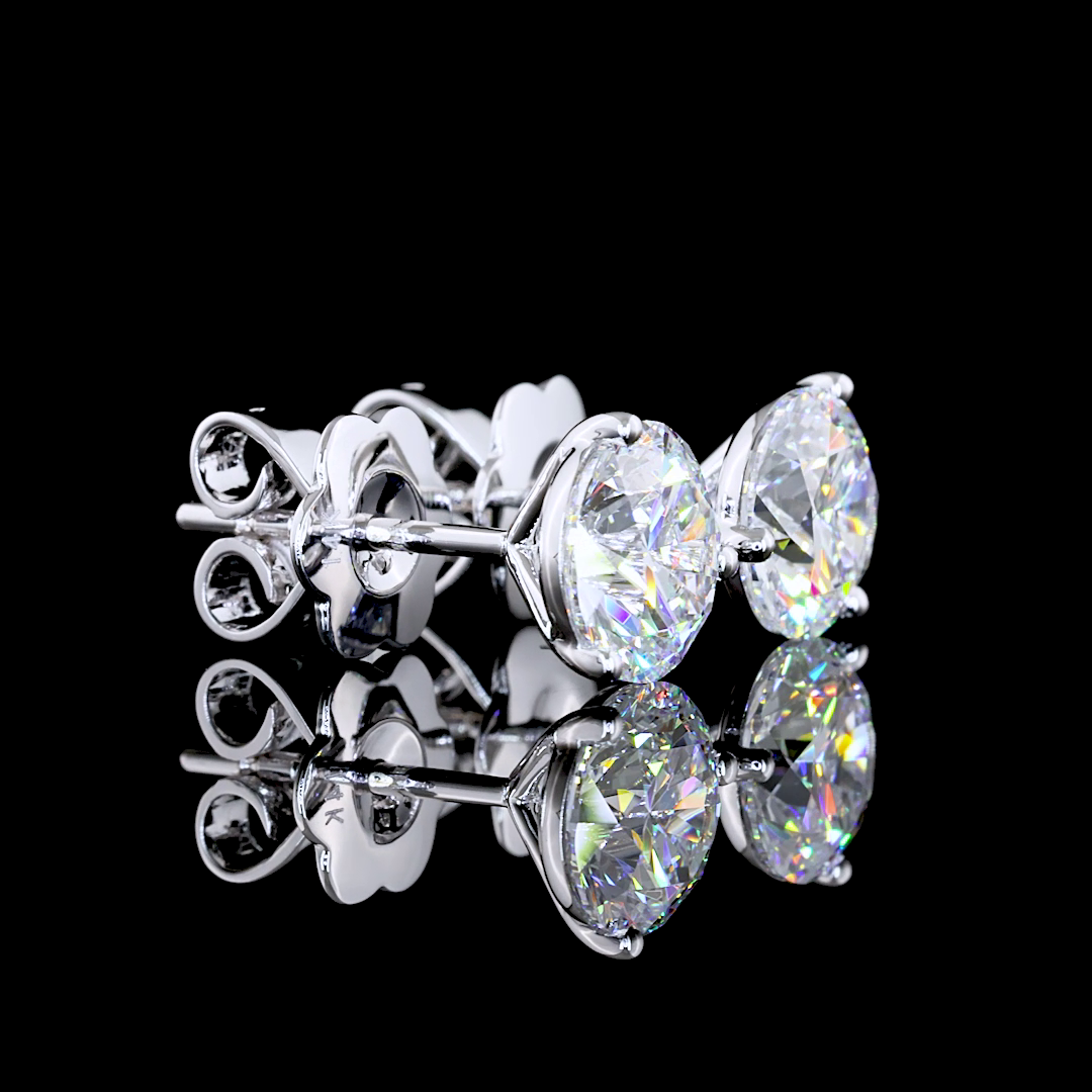 14K WHITE GOLDMartini Earrings