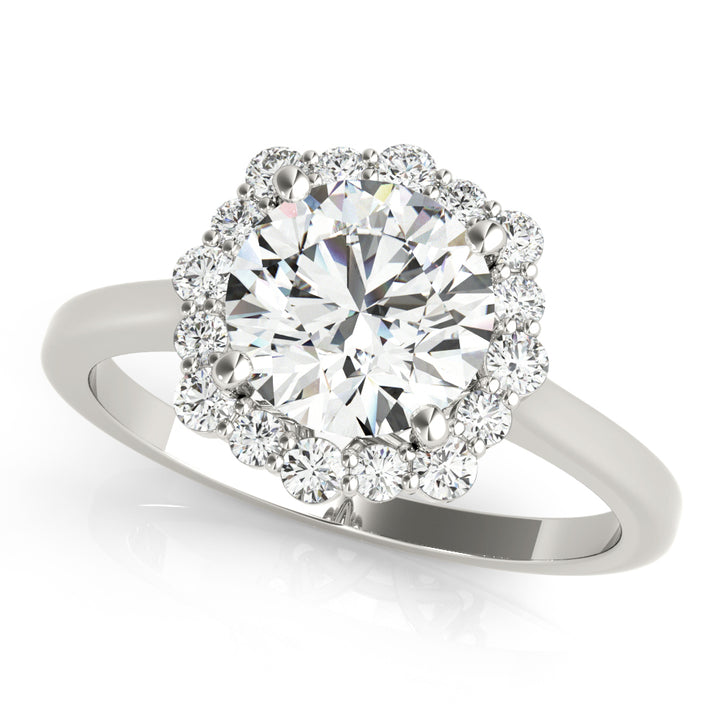 Halo Diamond Engagement Ring