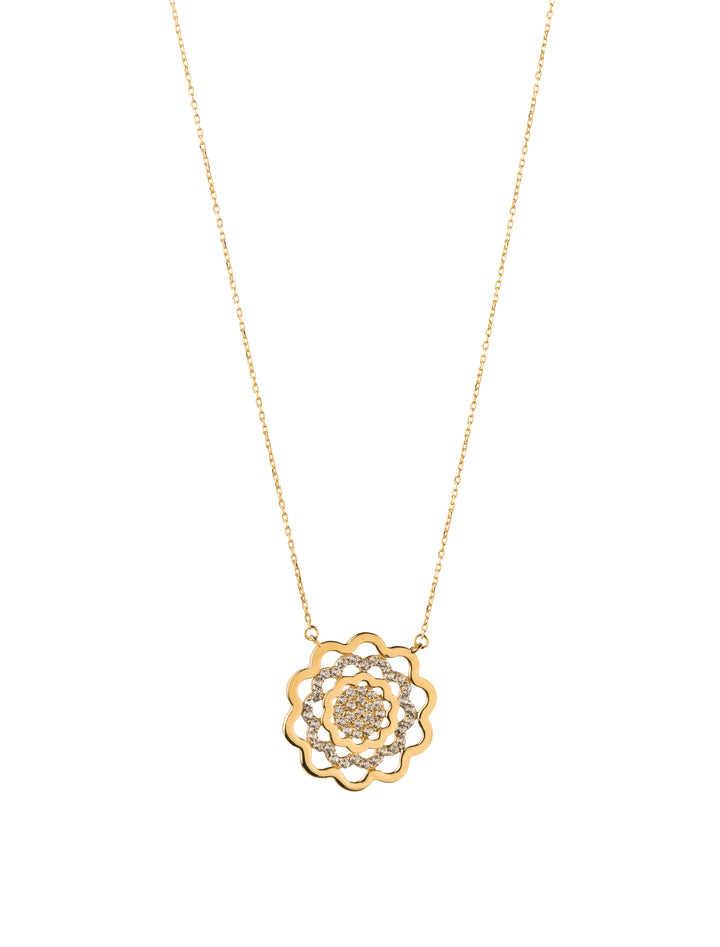 18K GOLD DAHLIA NECKLACE