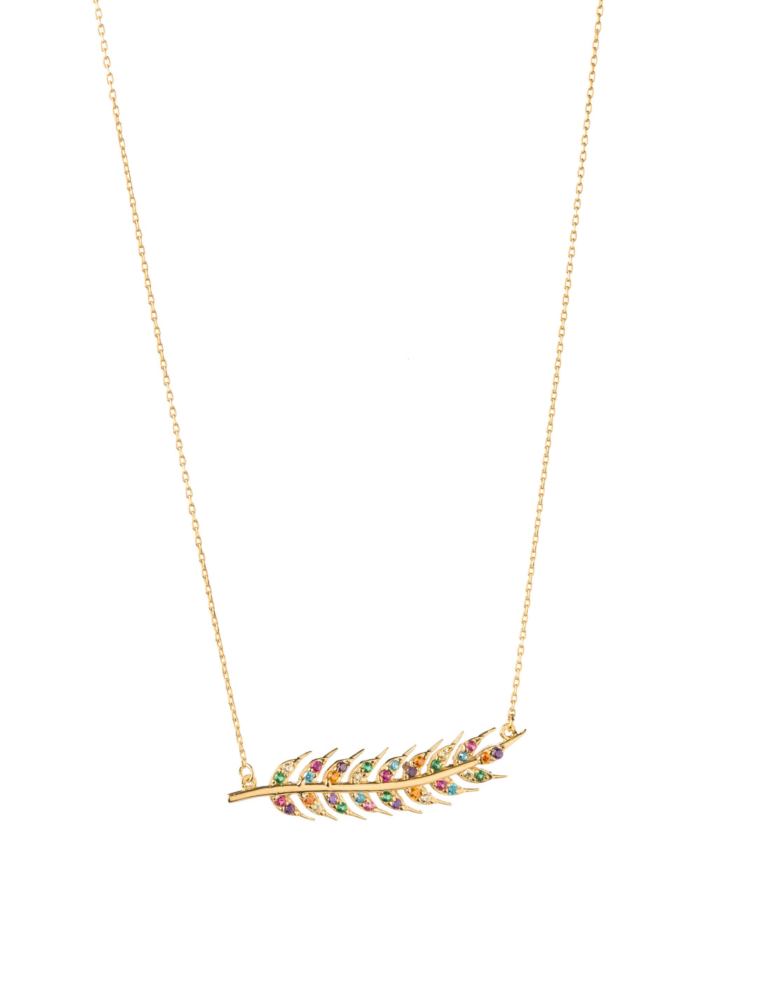 18K GOLD LEAF NECKLACE
