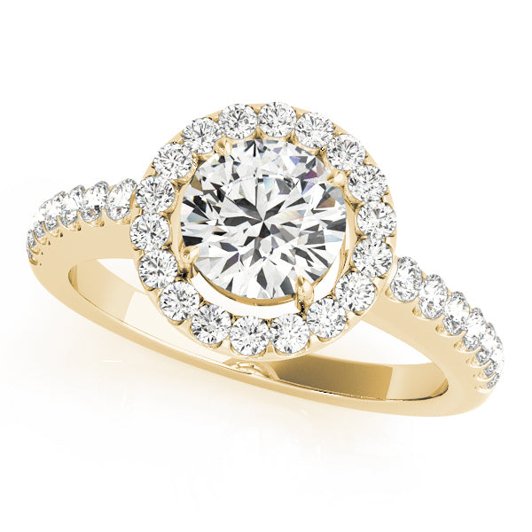 Halo Diamond Engagement Ring