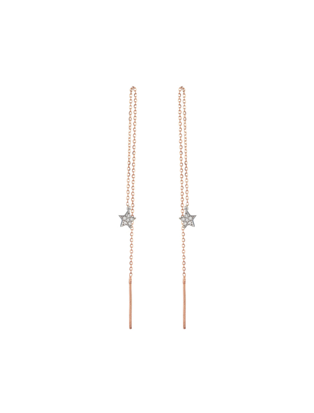 18K GOLD DOUBLE-SIDED DIAMOND “STAR OF THE SHOW” EARRINGS