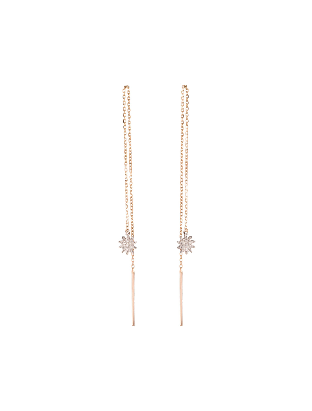 18K GOLD DOUBLE-SIDED DIAMOND “SUN GODDESS” EARRINGS