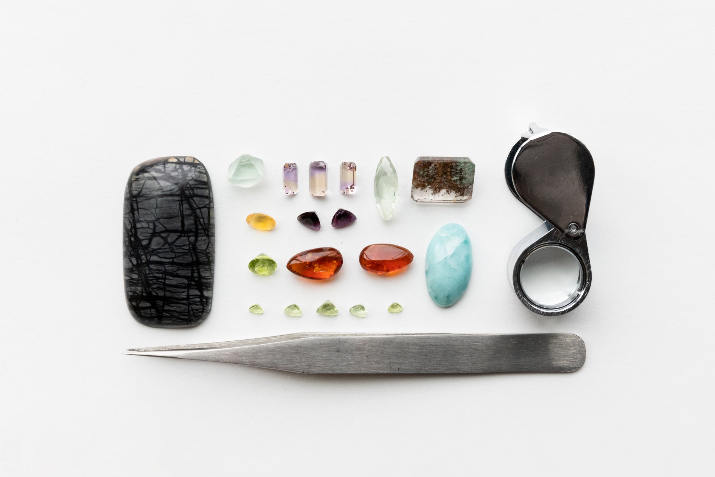 deconstructed gemstone jewelry