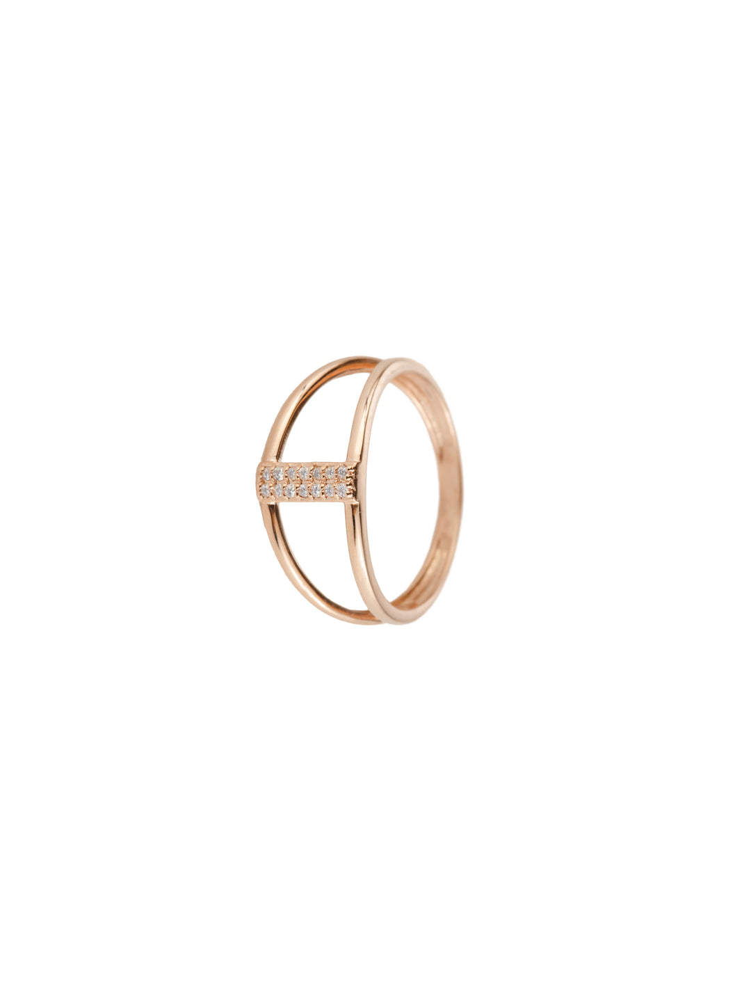 18K GOLD POWERFUL IMPRESSION DIAMOND RING