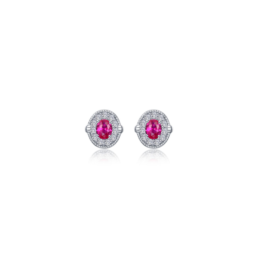 0.52 CTW Halo Stud Earrings