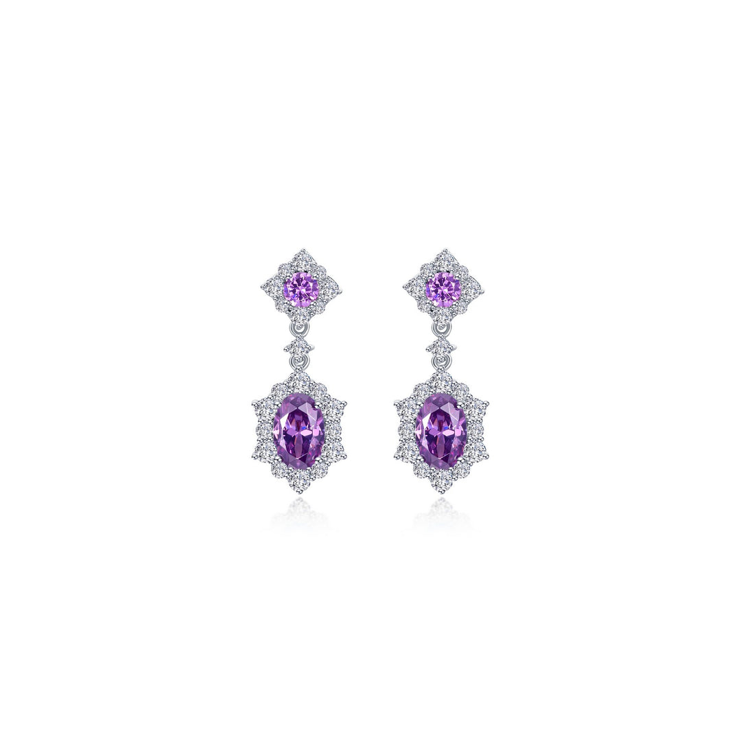 2.7 CTW Oval Halo STUDS Earrings