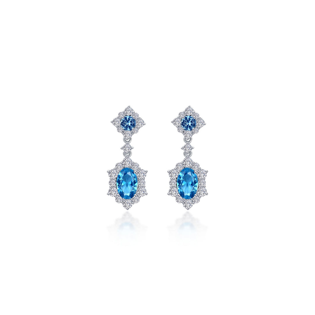 2.7 CTW Oval Halo STUDS Earrings