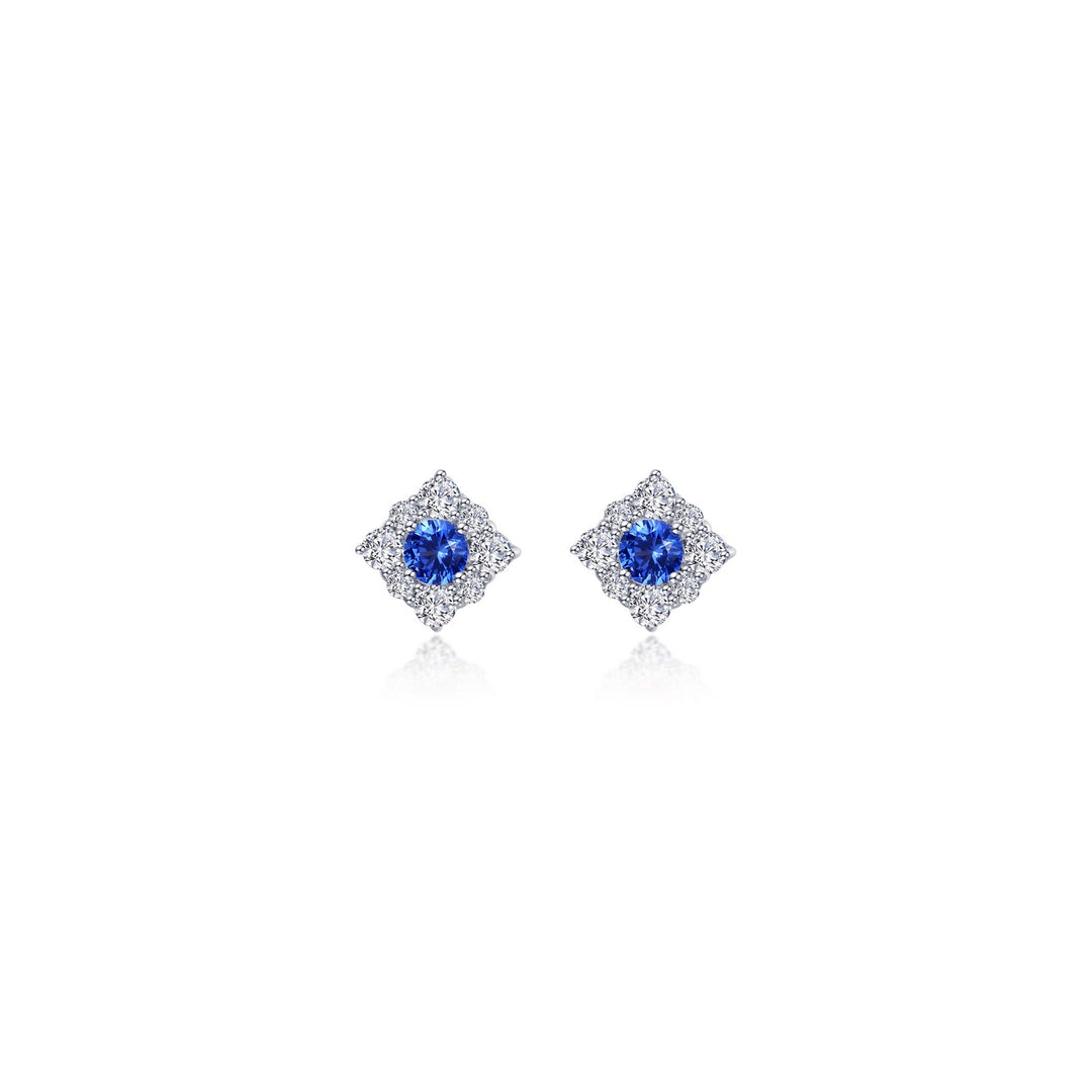 0.54 CTW Halo Stud Earrings