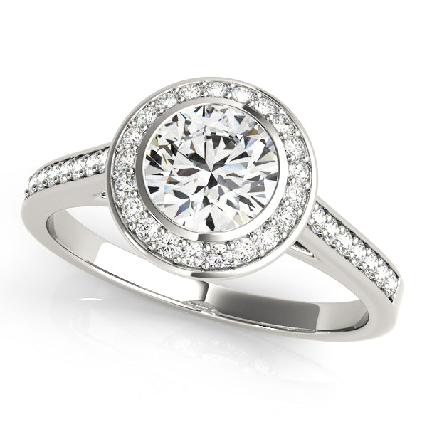 Halo Diamond Engagement Ring