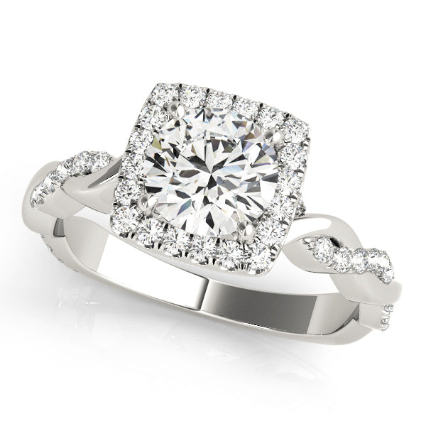 Halo Diamond Engagement Ring