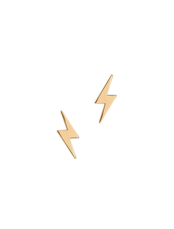 18K GOLD THUNDER STUD EARRINGS