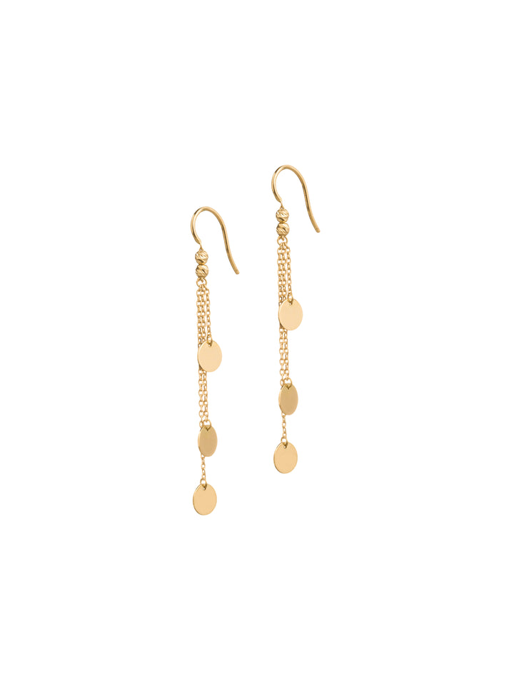 18K GOLD GYPSY CHAIN EARRINGS