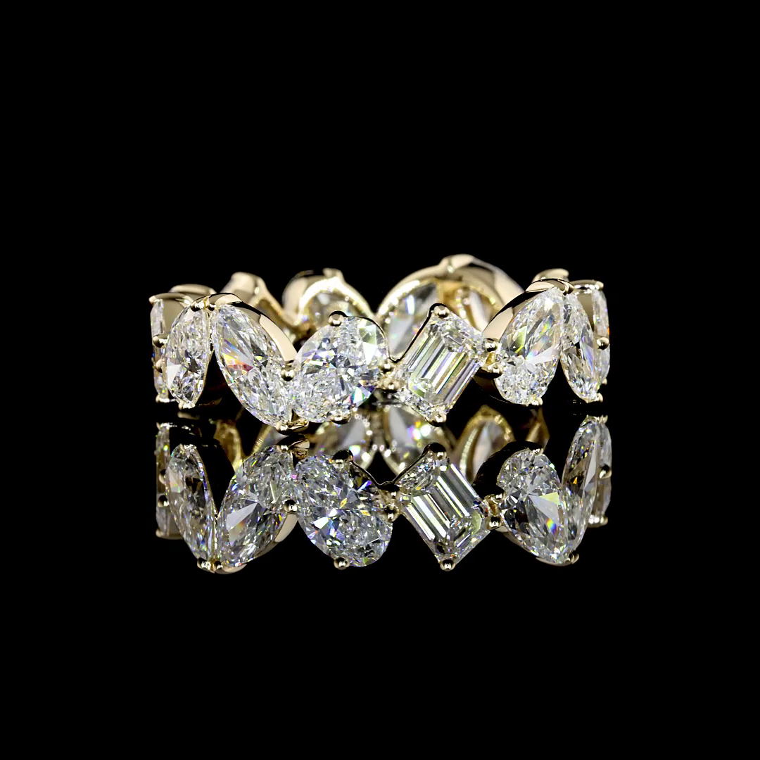 14K YELLOW GOLDEternity Band Ring