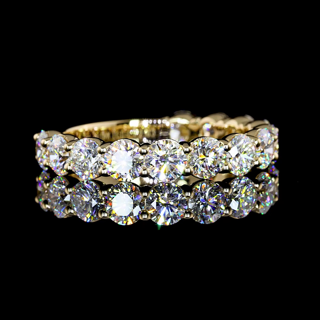 14K YELLOW GOLDEternity Band Ring
