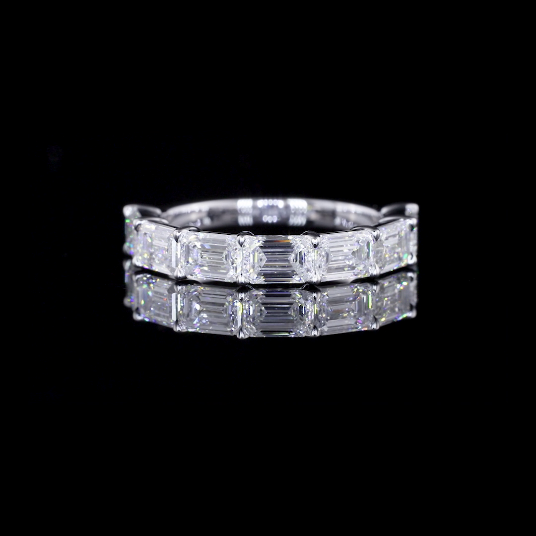 14K WHITE GOLDHalf Eternity Ring
