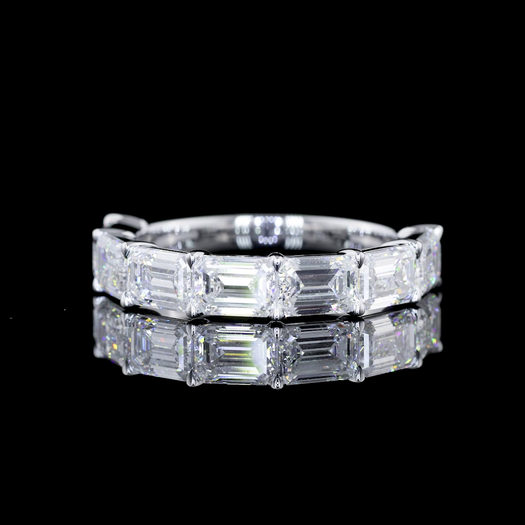 14K WHITE GOLDHalf Eternity Ring
