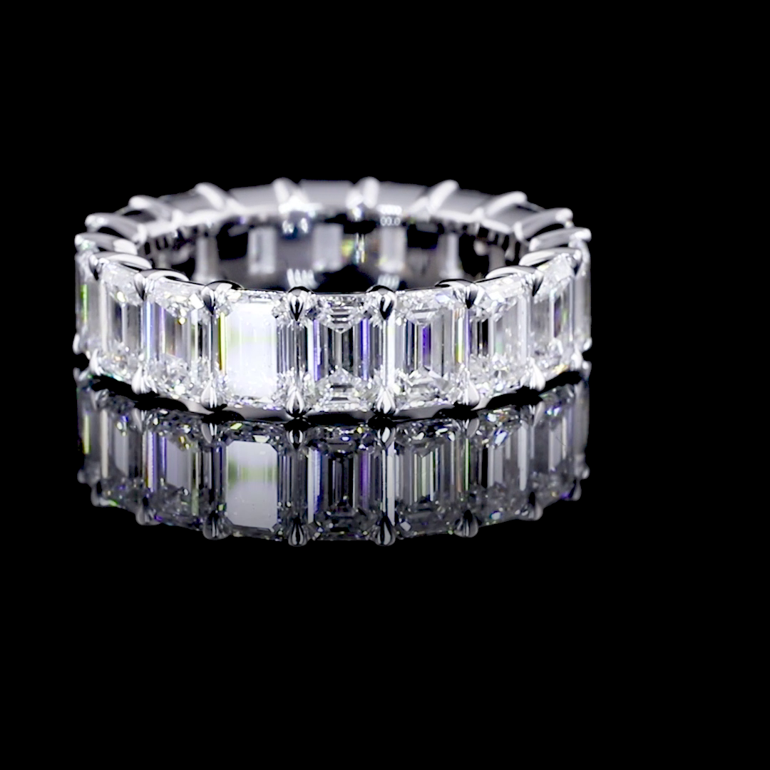 14K WHITE GOLDEternity Band Ring