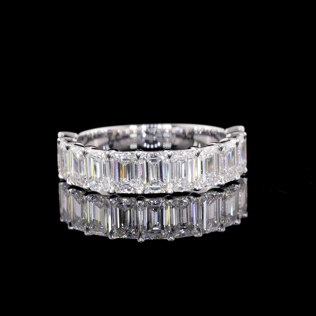 14K WHITE GOLDHalf Eternity Ring
