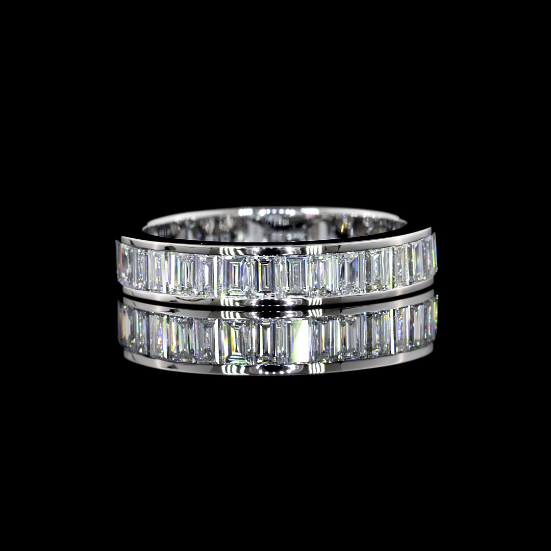 14K WHITE GOLDEternity Band Ring