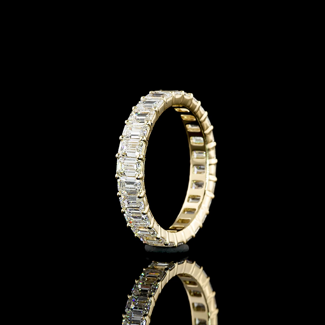 14K YELLOW GOLDEternity Band Ring