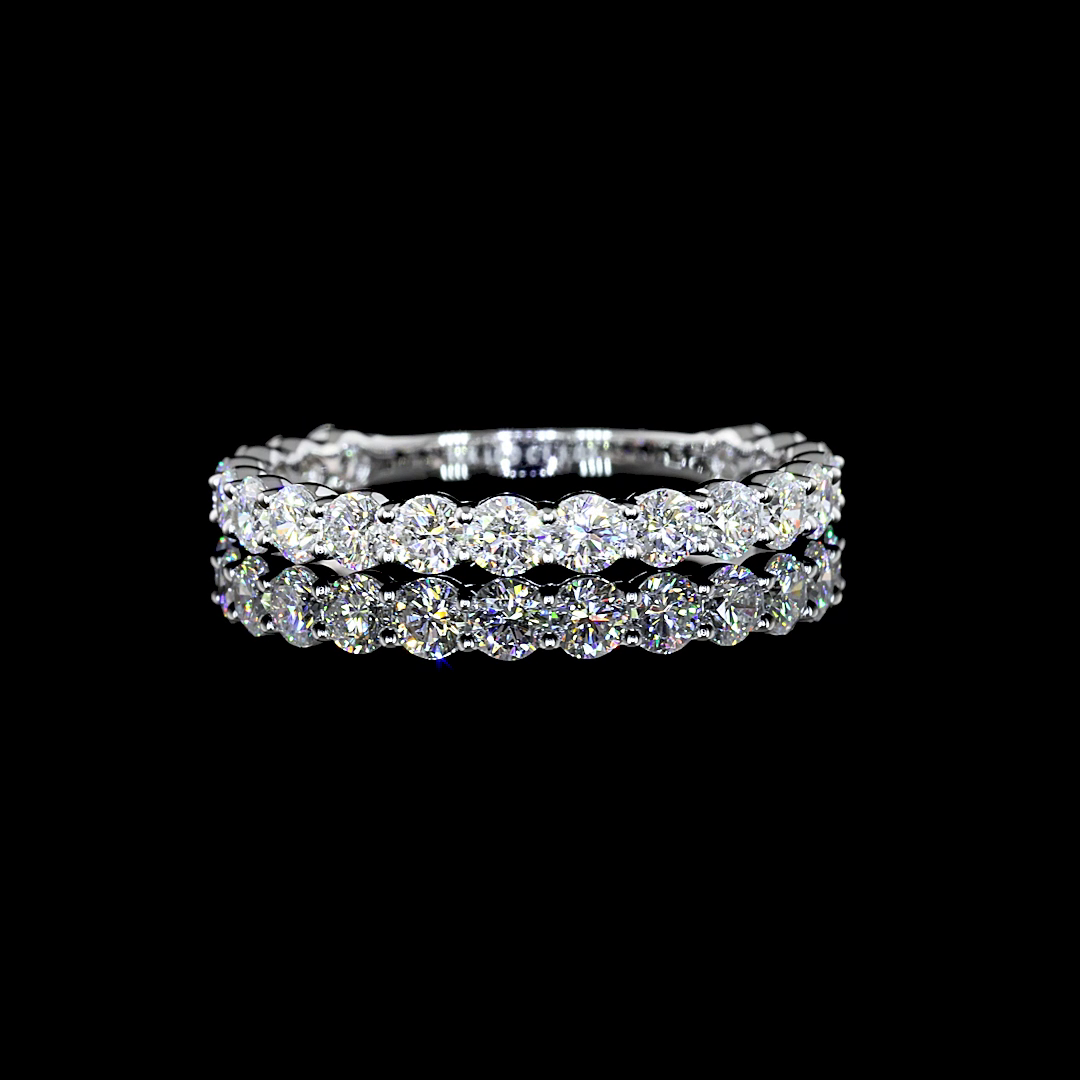 14K WHITE GOLDEternity Band Ring