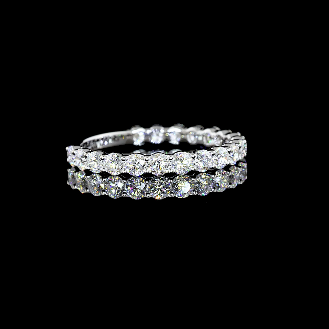 14K WHITE GOLDEternity Band Ring