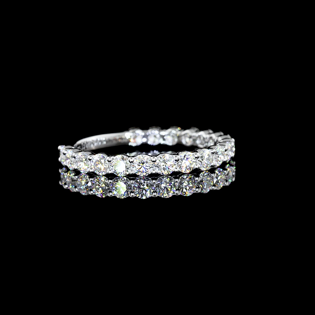 14K WHITE GOLDEternity Band Ring