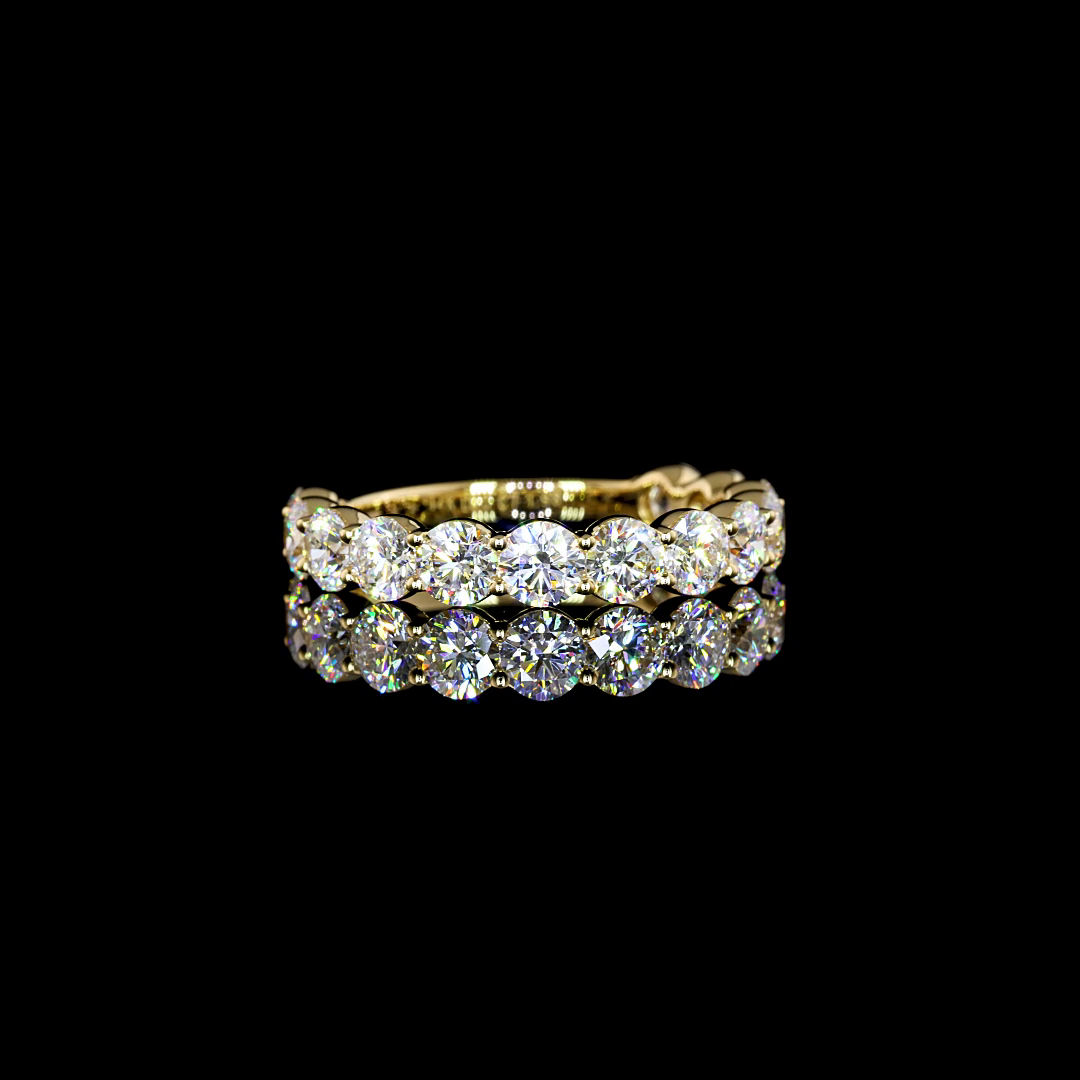 14K YELLOW GOLDEternity Band Ring