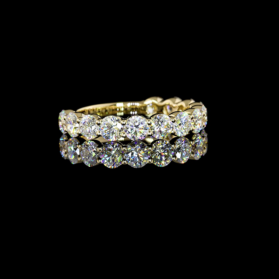 14K YELLOW GOLDEternity Band Ring