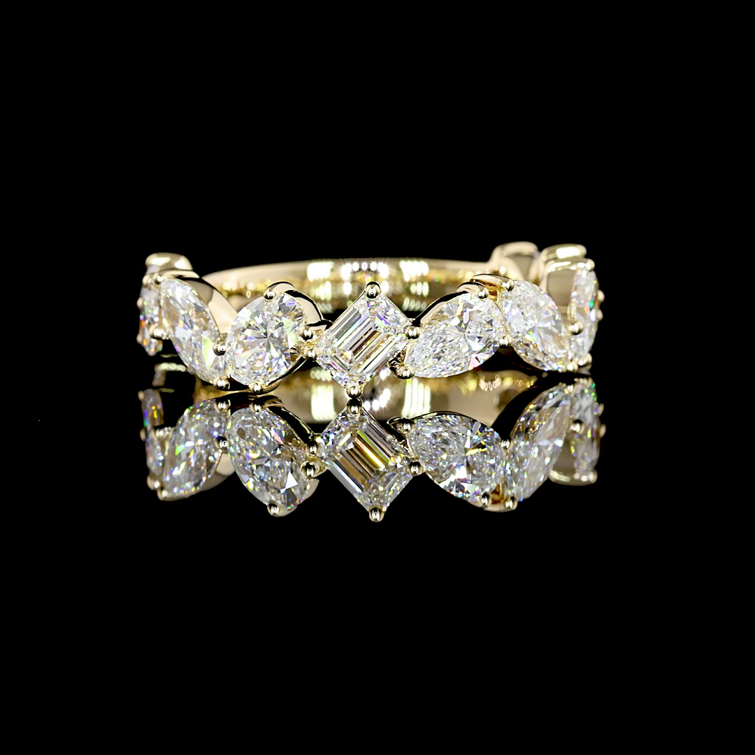 14K YELLOW GOLDEternity Band Ring