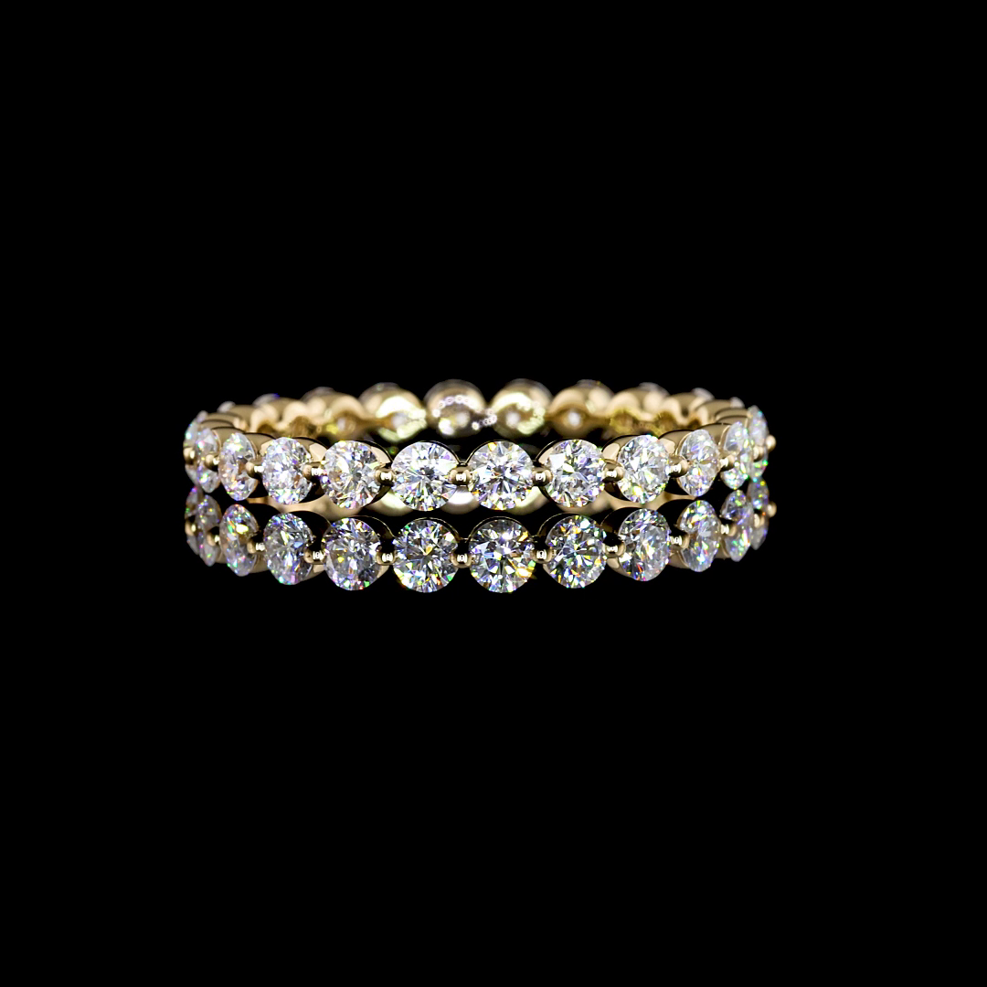 18K YELLOW GOLDEternity Band Ring