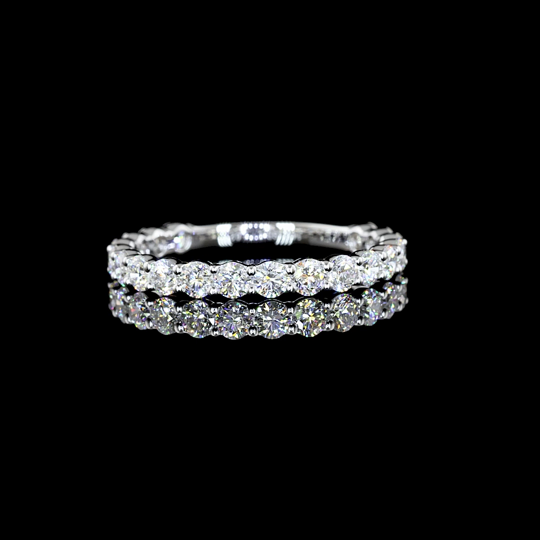 14K WHITE GOLDEternity Band Ring