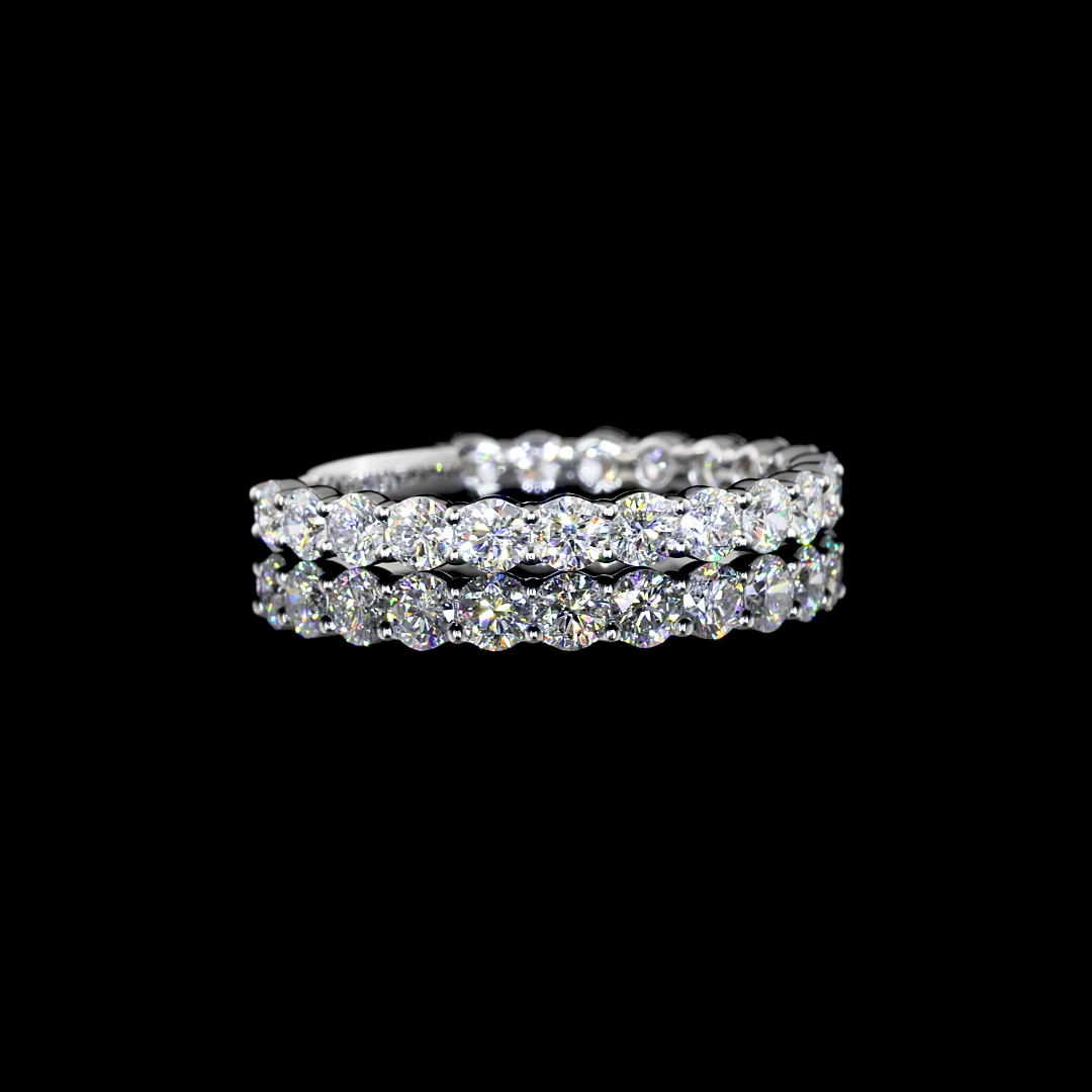 14K WHITE GOLDEternity Band Ring