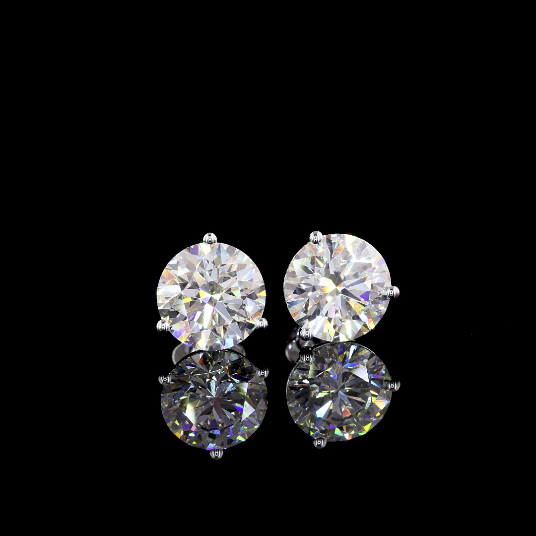14K WHITE GOLDMartini Earrings