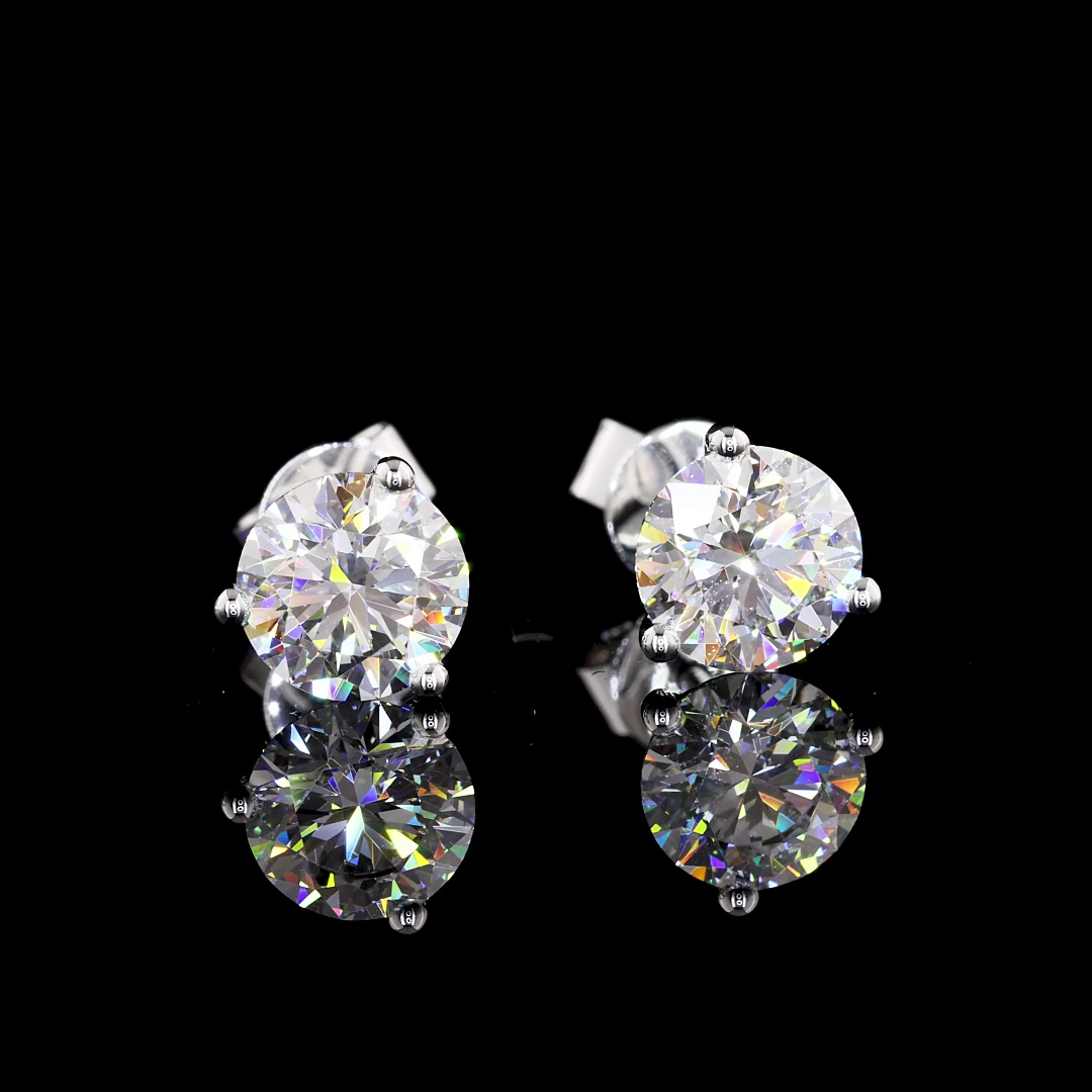 14K WHITE GOLDMartini Earrings