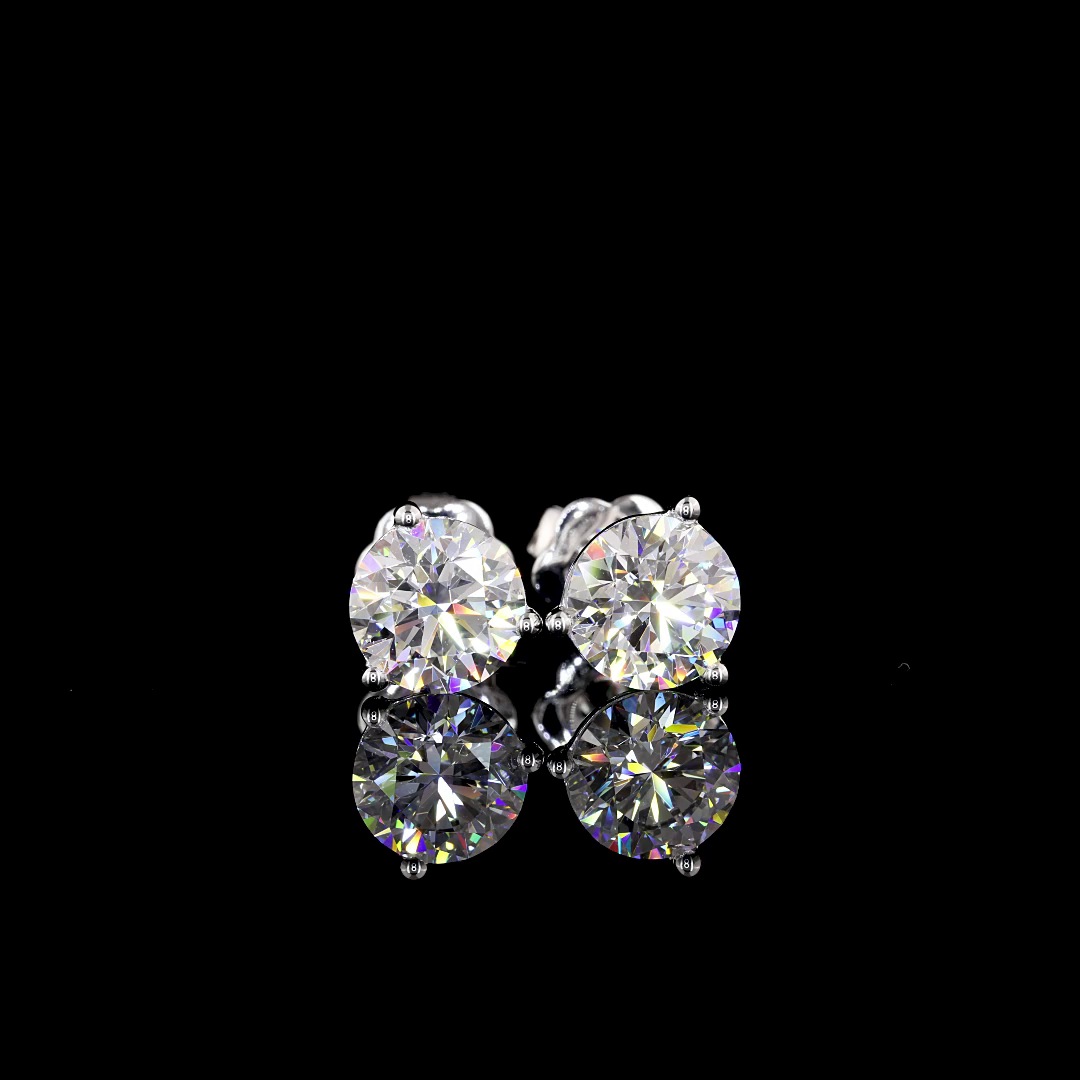 14K WHITE GOLDMartini Earrings
