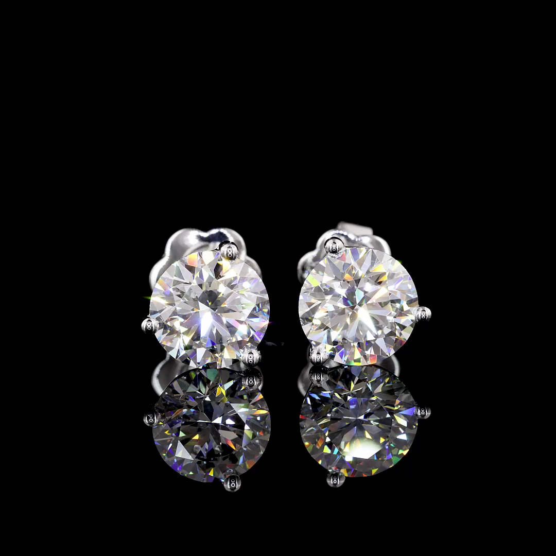 14K WHITE GOLDMartini Earrings