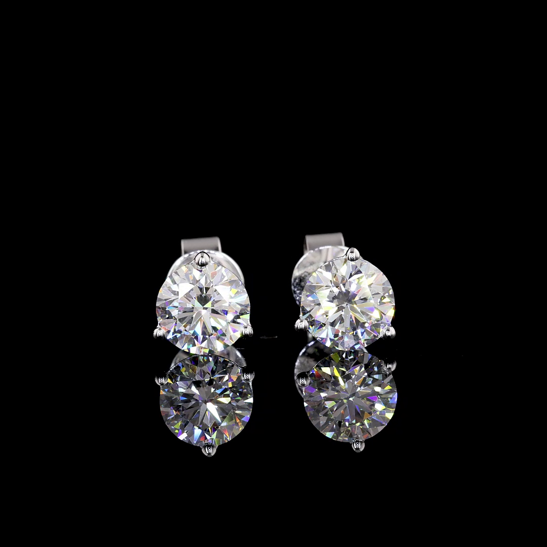 14K WHITE GOLDMartini Earrings