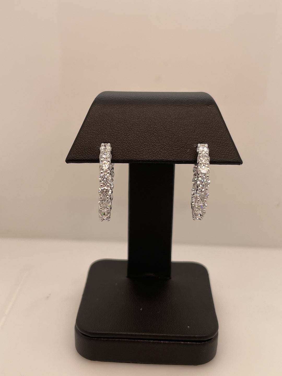 14K WHITE GOLDHoops Earrings