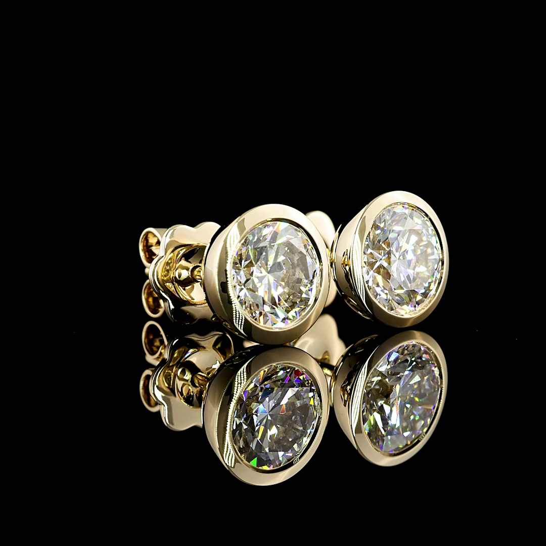 14K YELLOW GOLDStuds Earrings