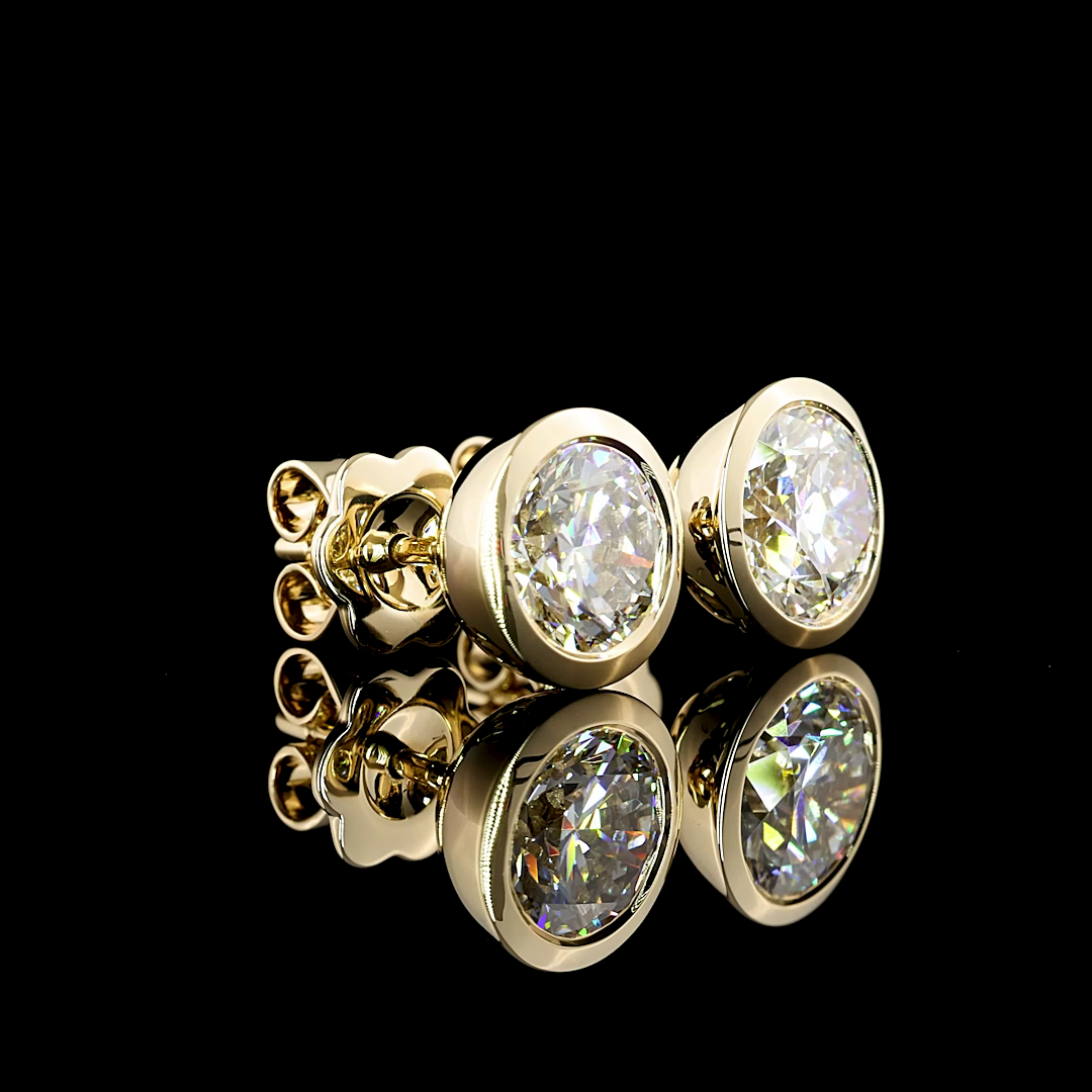 14K YELLOW GOLDStuds Earrings