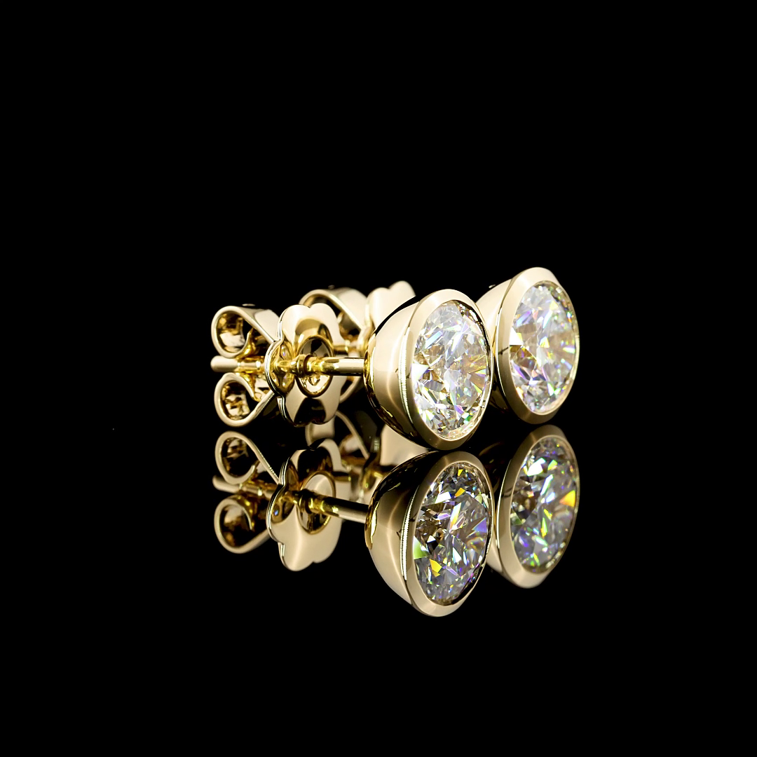 14K YELLOW GOLDStuds Earrings